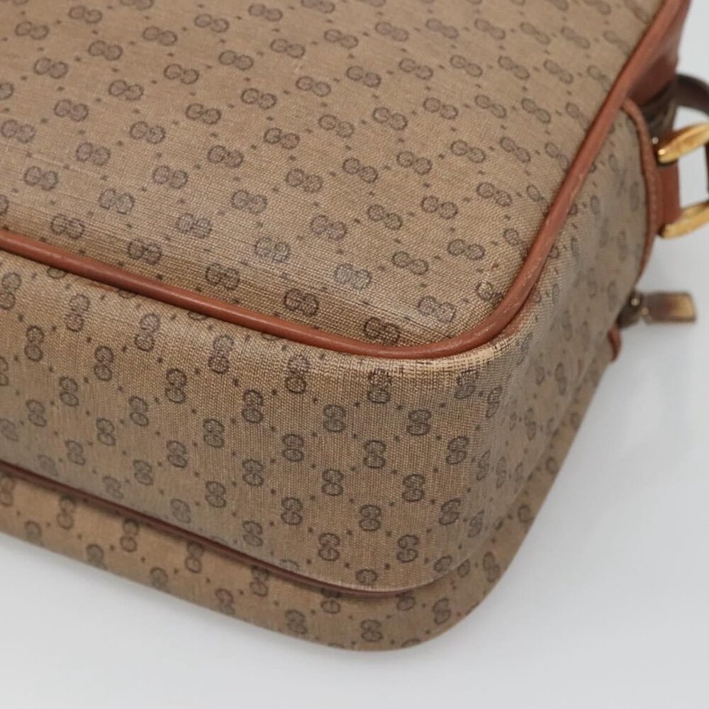 Authentic GUCCI Micro GG Supreme Shoulder Bag PVC Beige Gold 001 115 5443 - Picture 8 of 16